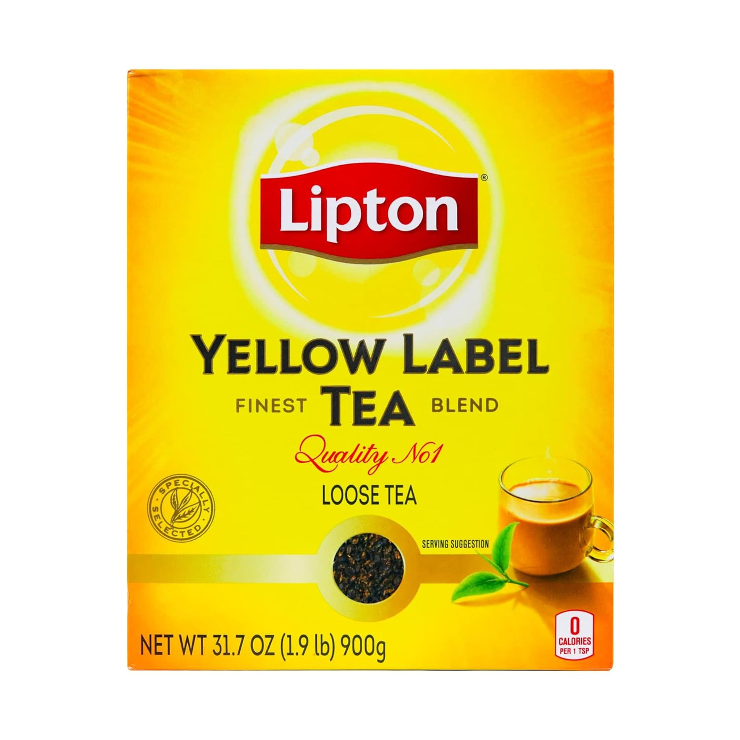 Желтый чай Lipton | Черный чай с рассыпчатыми листьями | Международная смесь | Высшего качества