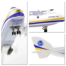Antonov AN-225 Mriya 1/400 Scale Diecast Metal Aircraft Model Kit with Stand - A