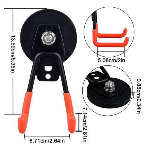 1Pc Garage Magnetic Loop Hooks Storage Cord Drill Utility Organizer Tool Hanger - Picture 2 of 13