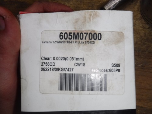 Yz/Wr 250 1988 - 1991 (M20) Piston Pro Lite Wiseco NEW - Picture 4 of 5