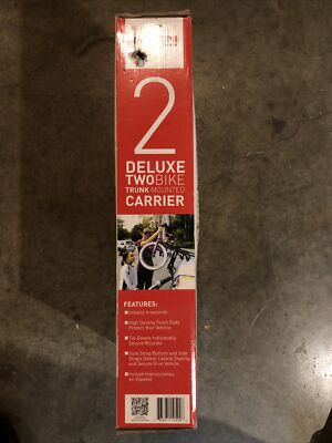 Porte-vélos Coffre Allen Sports Deluxe 102DN-R – 2 Vélos – Noir/rouge