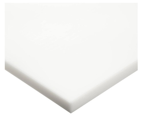 Foglio di plastica HDPE (polietilene ad alta densità) 3/4"" x 12"" x 24"" colore naturale - Foto 3 di 3