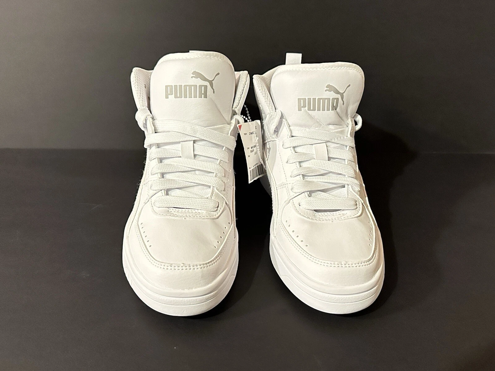 Puma Rebound Joy Sneakers alte ragazzi bianche casual 374687_07