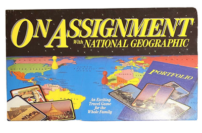 ON ASSIGNMENT WITH NATIONAL GEOGRAPHIC TRAVEL BOARD GAME 1990 NEVER PLAYED