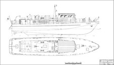 FEUERLÖSCHBOOT FLB TYP 23 der ehemaligen DDR. Modellbauplan