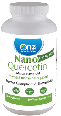 #ad One Planet Nutrition Nano Quercetin Capsules 250 mg 240 Count $89.99