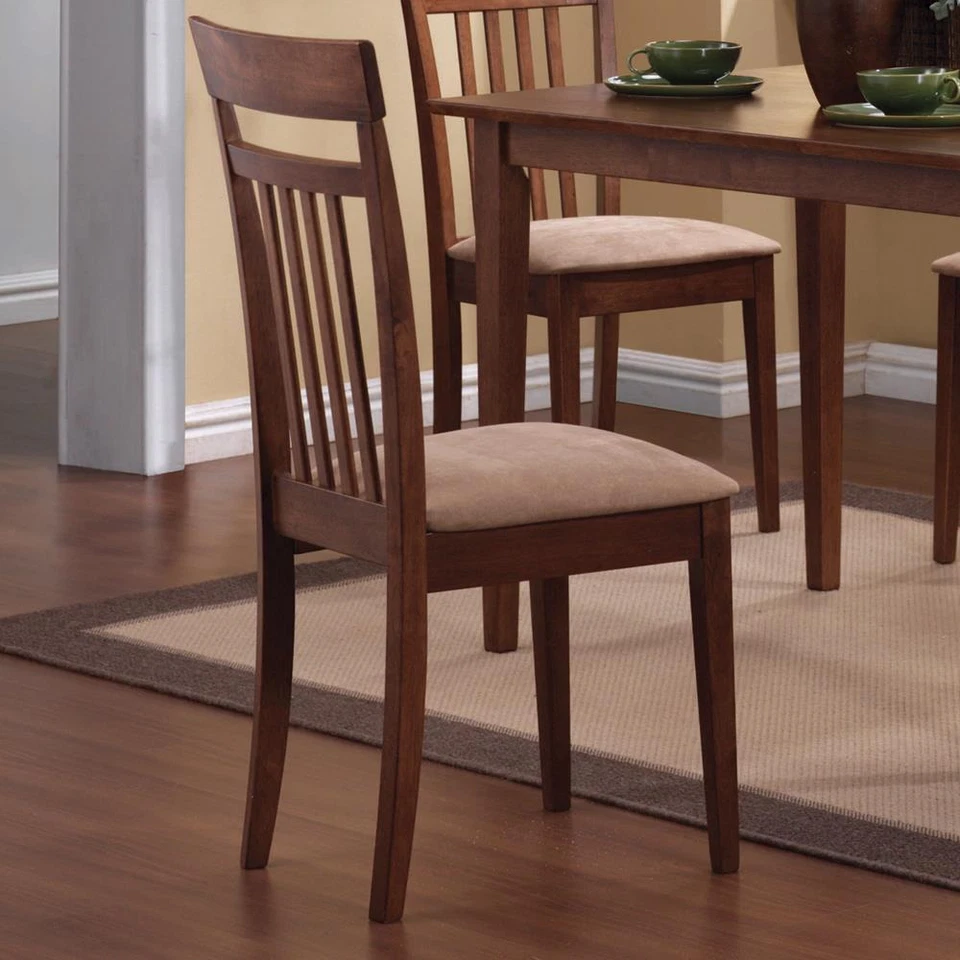 Robles 5-piece Dining Set Chestnut and Tan - Image 2 of 3