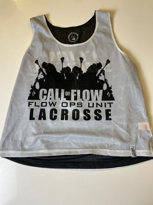 Flow Society Lacrosse Reversible Mesh Pinnie Black & White S/M Uniform Shirt