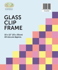 Glass Clip Frame 10"x12" [24x30cm] Frameless Photo Picture Frames Wall Mountable