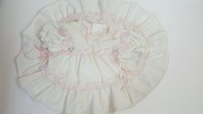 VINTAGE FULL CIRCLE PARTY DRESS PINAFORE LACE RUFFLES 9 MONTHS BABY GIRL TODDLER