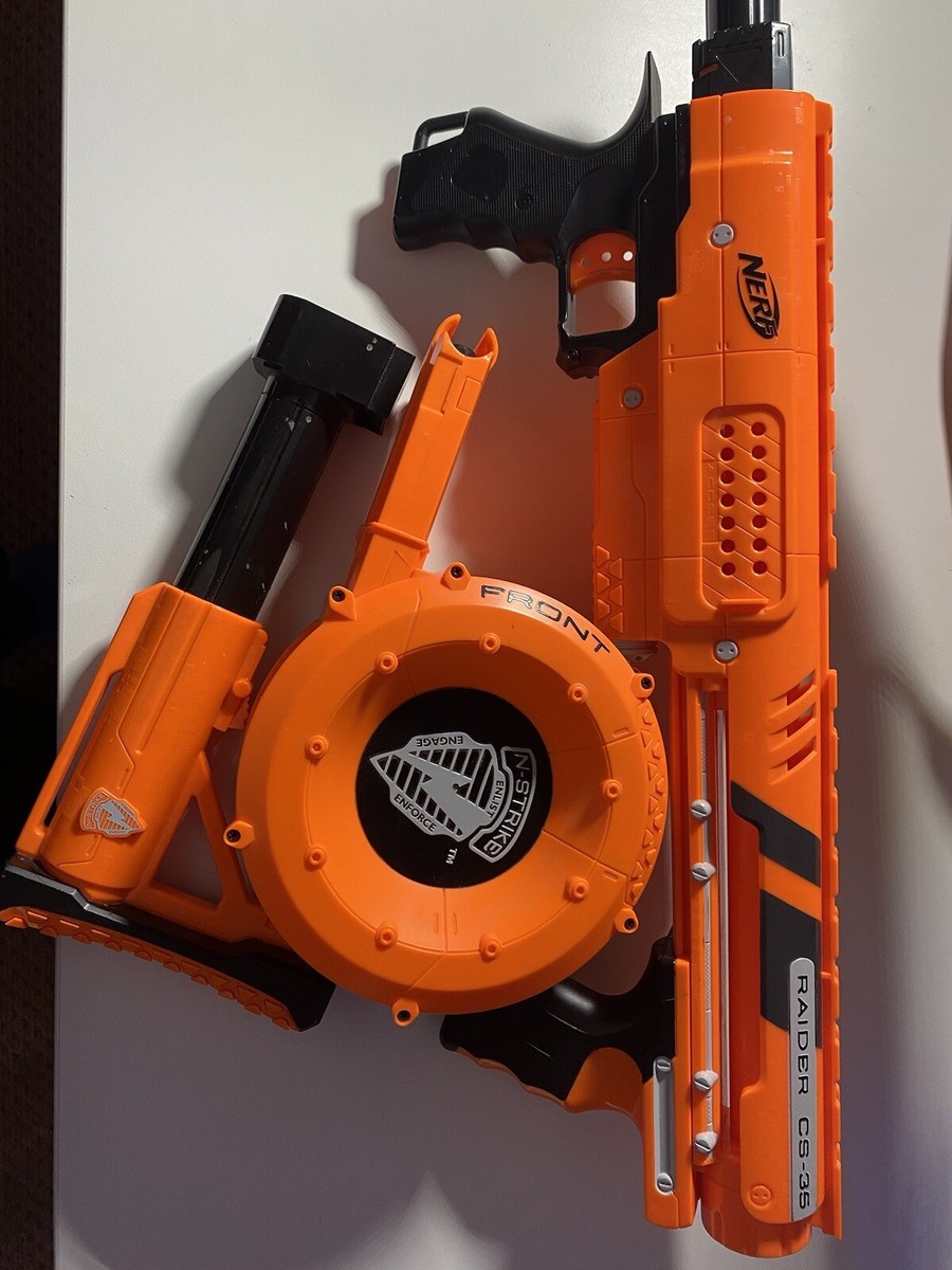Nerf N-strike Gear Up Orange Raider CS-35 Dart Gun Blaster