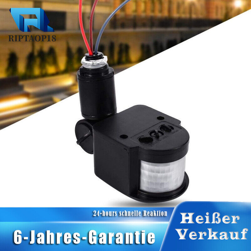 DC 12V LED Bewegungsmelder 180° Infrarot PIR Menschlich Körper Bewegungssensor