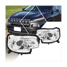 PM PERFORMOTOR Projector of Headlights Assembly Compatible with 14-18 Jeep Ch...