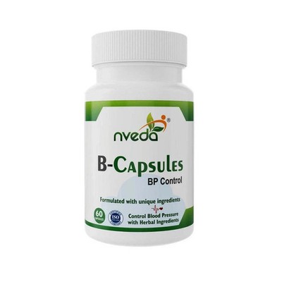 Pack of 2 X Nveda B-Capsules for BP Control & Hypertension (60 Caps) SF.