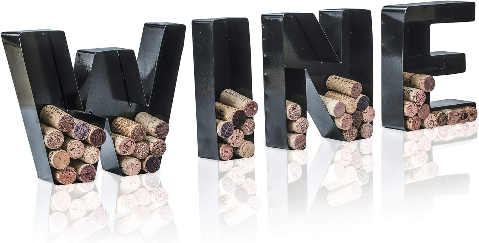 Metal Letter Wine Cork Holder Monogram Wall Display Keepsake Saver Decor