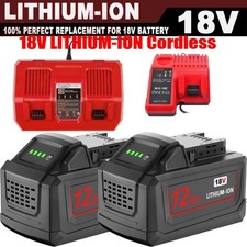 For Milwaukee For M18 12Ah Lithium Battery 48-11-1860 48-11-1812 Dual Charger