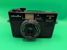 Vintage Minolta S 35mm Hi-Matic Rangefinder Film Camera w Rokkor 1:2.7 Untested