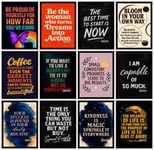 Motivational Quote Poster Wall Art Gym Office Bedroom Home Decor A4 A3 A5