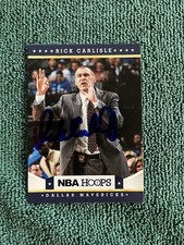 2012-13 NBA Hoops Rick Carlisle #44 Hand Signed auto autograph