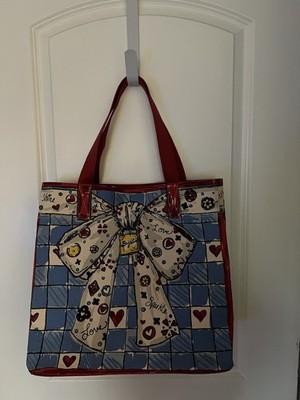 Brighton Love Sparkle Tote Bag Tom Clancy Design Bow Cat Hearts Print Canvas