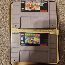 SNES Tetris Attack & Monopoly ( Cart Only) Tested Same/next Day Free Ship