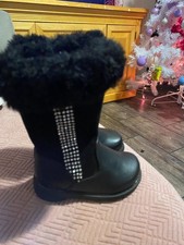 Georgette faux fur toddler boots