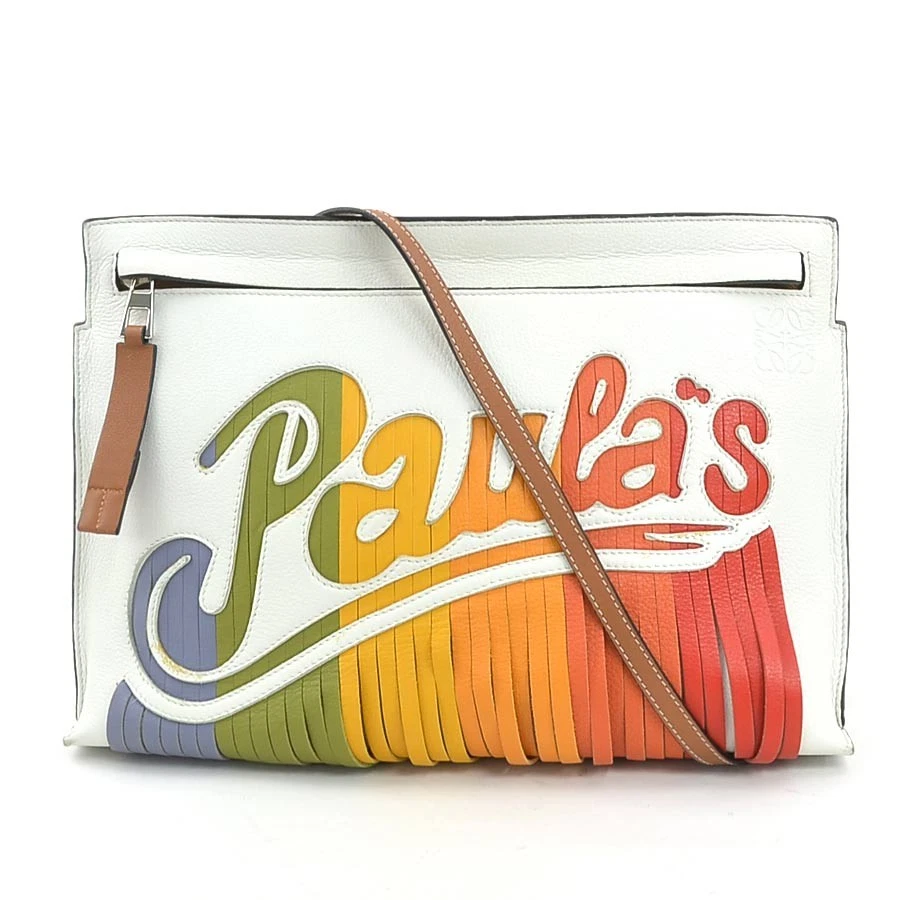 Loewe — Auth LOEWE Paula's Ibiza Crossbody Shoulder Bag Multicolor Leather - e61114a