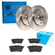 RAP BRAKES BREMSENSET 268mm HINTEN passend f&uuml;r CITROEN BERLINGO PEUGEOT PARTNER
