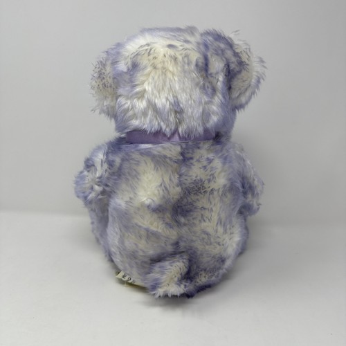 2002 Build A Bear Nikki’s Child Cancer Awareness White Purple Gold Ribbon - Picture 5 of 9
