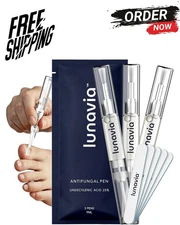 Lunavia Antifungal Pen – 25% Undecylenic Acid, Toenail Fungus Treatment Extra St