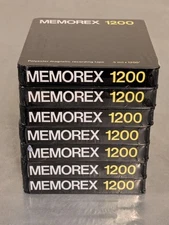 Lot Of 7 Memorex 1200 1.5 Mil X 1200' Polyester Magnetic Recording Tape SEALED 
