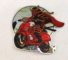 Jdm Moped Scooter Racing Holo Foil Holographic Reflective Sticker Decal Japan