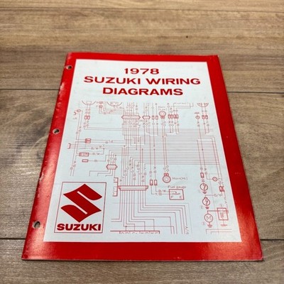SUZUKI OEM FACTORY WIRING DIAGRAM MANUAL / 1978 C MODELS