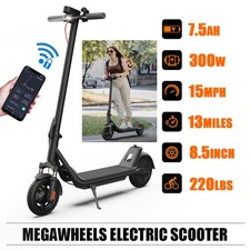 Adult Electric Scooter Long Range Folding E-Scooter City Safe Commute Suspension