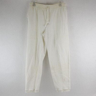 Liz & Co Off White Drawstring Sweatpants Women's M