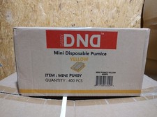 Professional Salon Mini Disposable Pumice Pad 400 PCS PER CASE- Yellow
