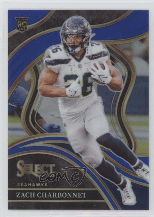 2023 Panini Select Club Level Blue Prizm /99 Zach Charbonnet #202 1mj1