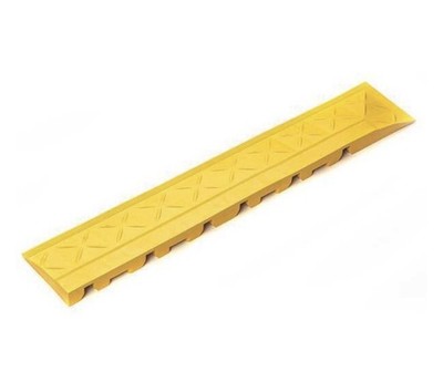 Safe-Flex Interlocking Floor Tile Ramps - Yellow - 2 Pk - 8 Boxes Available