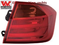 VAN Wezel 0670932 Heckleuchte Rechts RüCklicht Hecklicht RüCkleuchte FüR BMW