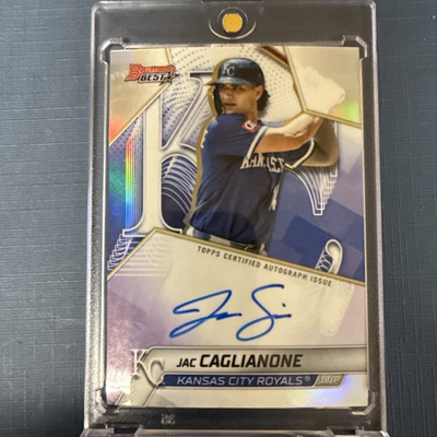 #ad #ad 2025 Bowman’s Best Auto Refractor Jac Caglianone Kansas City Royals $150.00