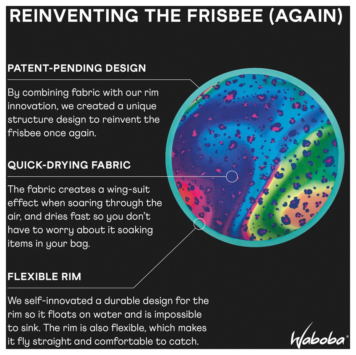 Waboba Flobo Water Disc |Прочная пороло игрушка для бассейна для бесконечной игры в воде