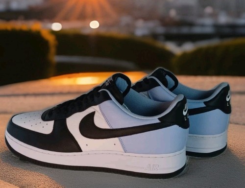 Nike Air Force #1 Leather Glacier Blue Black White Mens 14 LCC, DV-3892-900 New - Picture 18 of 18