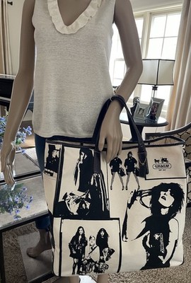 COACH トートバッグ　レア RARE COACH GRAPHIC LIMITED EDITION 100 MADE LEATHER CANVAS TOTE