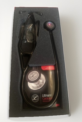 #ad NEW Littman Cardiology IV Black And High Polish Rainbow W Black Stem 6240 $99.00