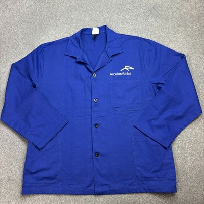 Französische Jacke Erwachsene Large blau Vintage Utility Arbeitskleidung Haus...