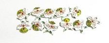 11 ct Cloisonne WHITE FISH Beads - MINT 3 per see details Fre Ship