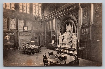 POSTKARTE - HOUSE OF LORDS - THE PRINCES CHAMBER - LONDON - UNBESPIELT