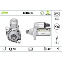 Anlasser Starter 12 V 1,1 Kw 10 ZäHne Valeo FüR U.A. Skoda Octavia