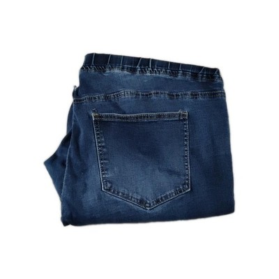 YMI Flare Leg Jeans Womens Size 2XL Blue Pull On Elastic Waist 5 Pocket Design