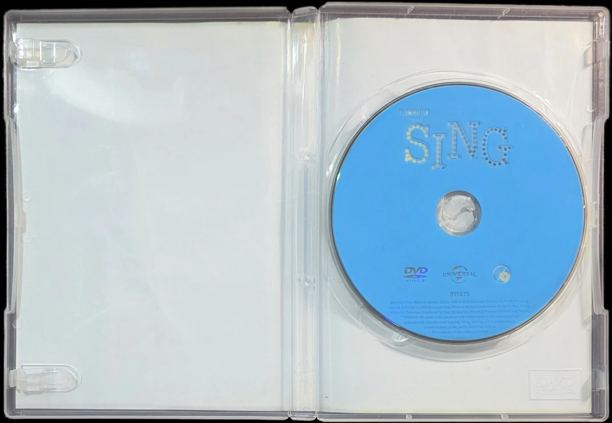 # Sing (2016) • DVD • Region 2,4,5 • McConaughey Witherspoon • FREE postage!!
